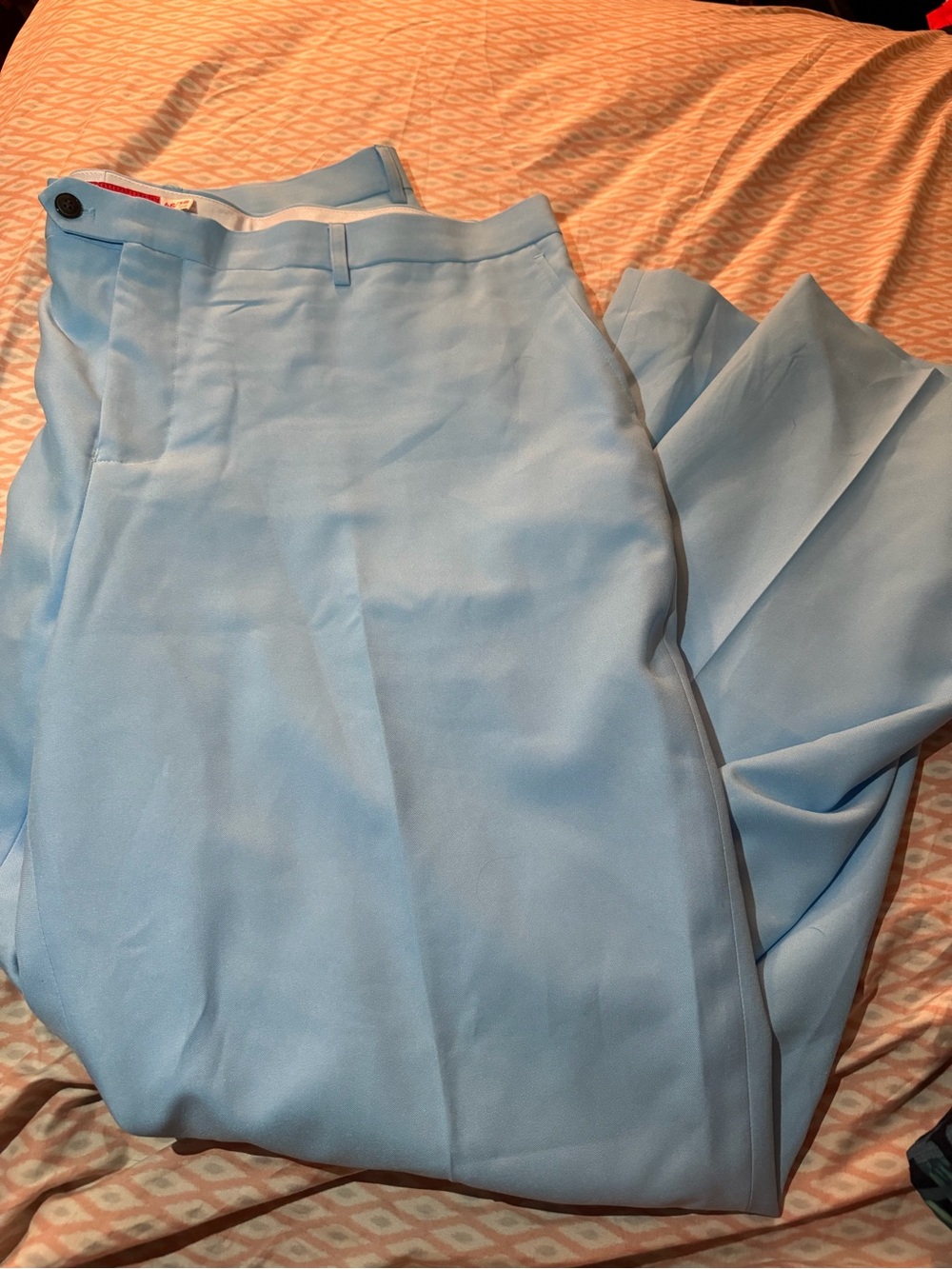 Blue Mens Shinesty Dress Pants 46x36